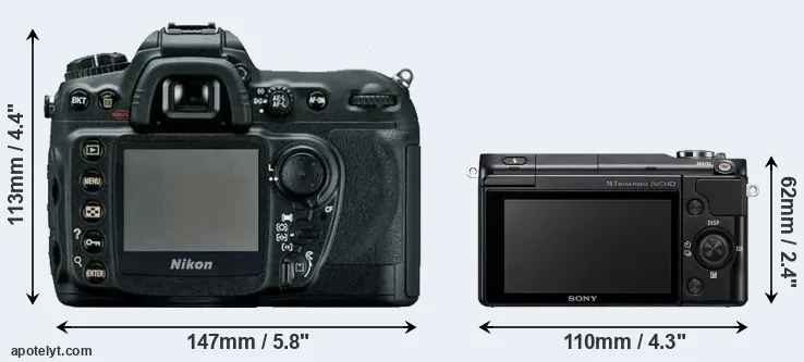 Comparison D200 or NEX-3N rear