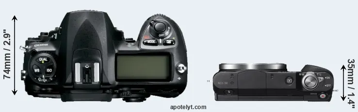 Compare D200 versus NEX-3N top