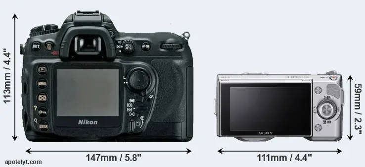 Comparison D200 or NEX-5 rear