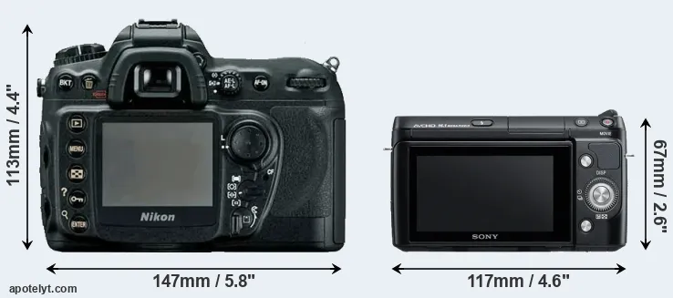 Comparison D200 or NEX-F3 rear