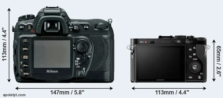 Comparison D200 or RX1R II rear