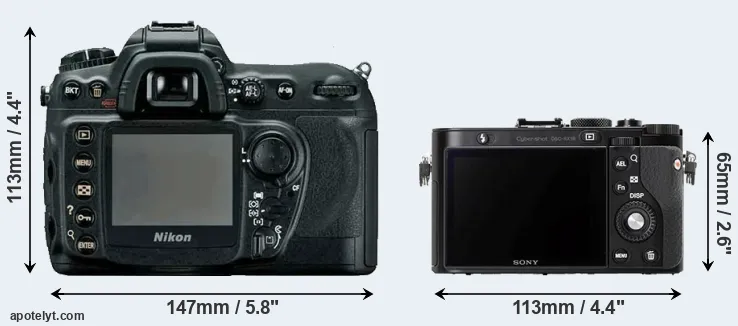 Comparison D200 or RX1R rear