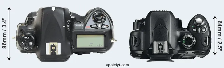 Compare D2H versus D60 top