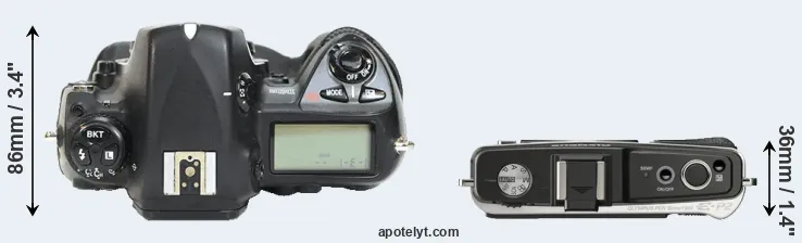 Compare D2H versus E-P2 top