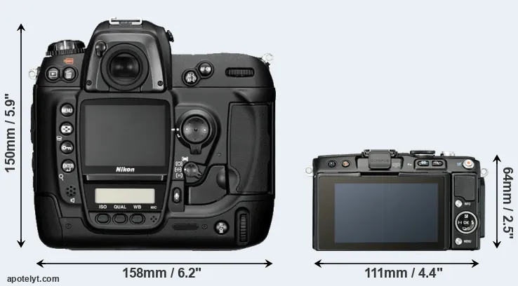 Comparison D2H or E-PL5 rear