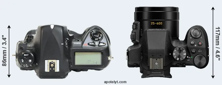 Compare D2H versus FZ330 top