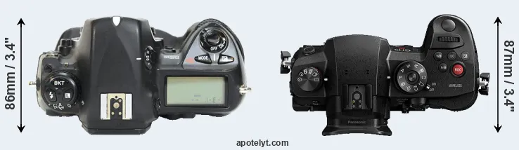 Compare D2H versus GH5s top