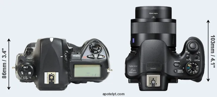 Compare D2H versus HX400V top