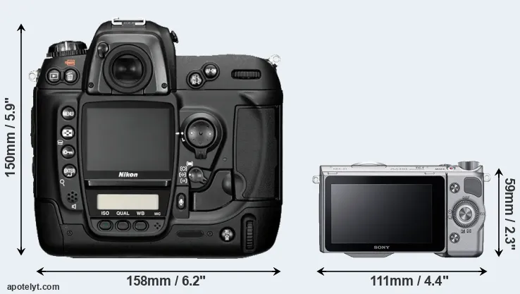 Comparison D2H or NEX-5T rear