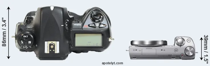 Compare D2H versus NEX-5T top