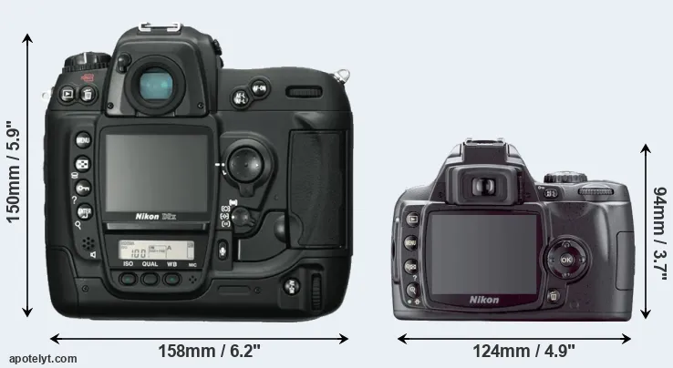 Comparison D2X or D40X rear