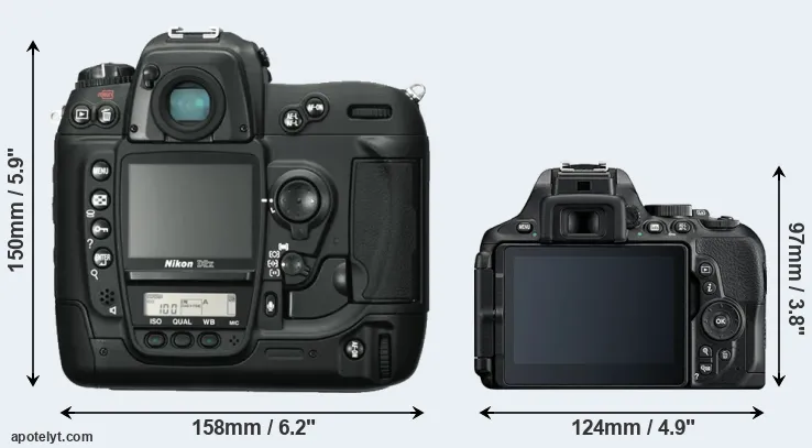 Comparison D2X or D5600 rear