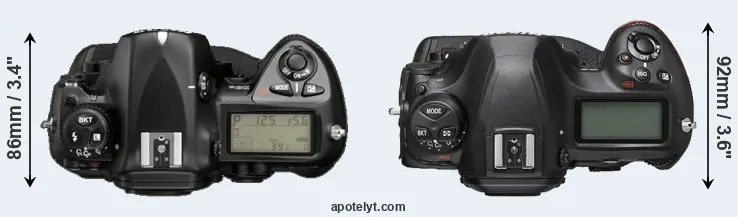 Compare D2X versus D6 top