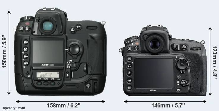Comparison D2X or D810 rear