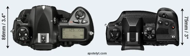 Compare D2X versus E-M1X top
