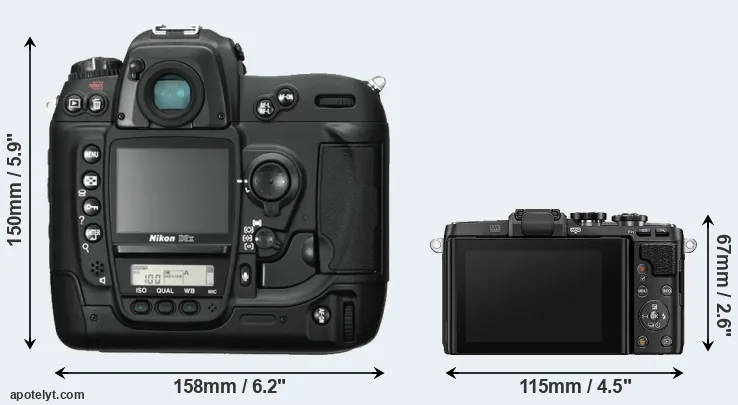 Comparison D2X or E-PL7 rear