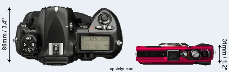Compare D2X versus TG-4 top