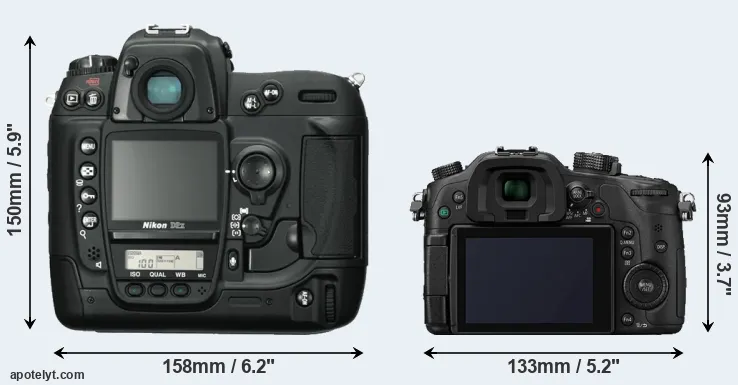 Comparison D2X or GH4 rear