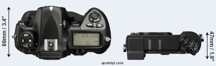 Compare D2X versus GX9 top