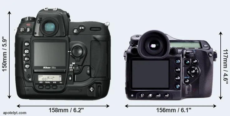 Comparison D2X or 645D rear