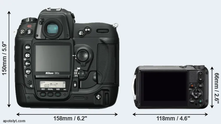 Comparison D2X or WG-6 rear