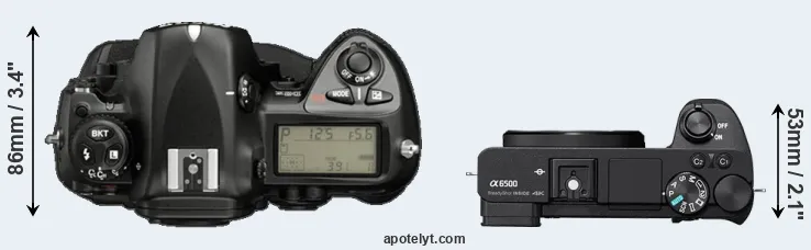 Compare D2X versus A6500 top