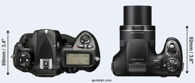 Compare D2X versus H300 top