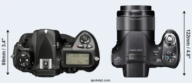 Compare D2X versus H400 top