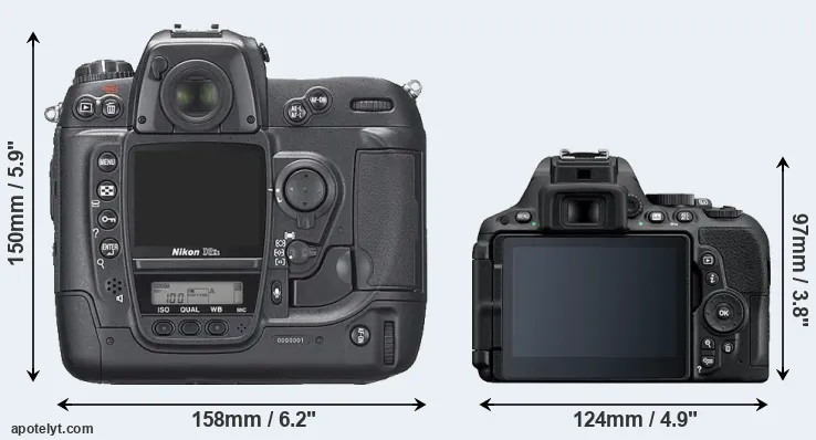Comparison D2Xs or D5500 rear