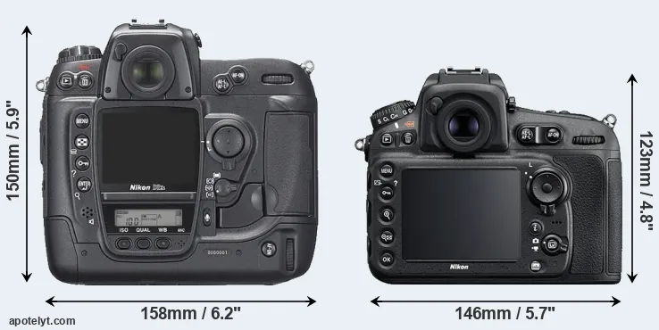 Comparison D2Xs or D810 rear