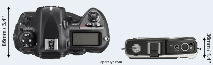 Compare D2Xs versus E-P2 top