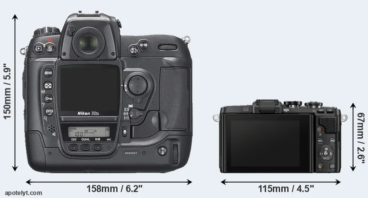 Comparison D2Xs or E-PL7 rear