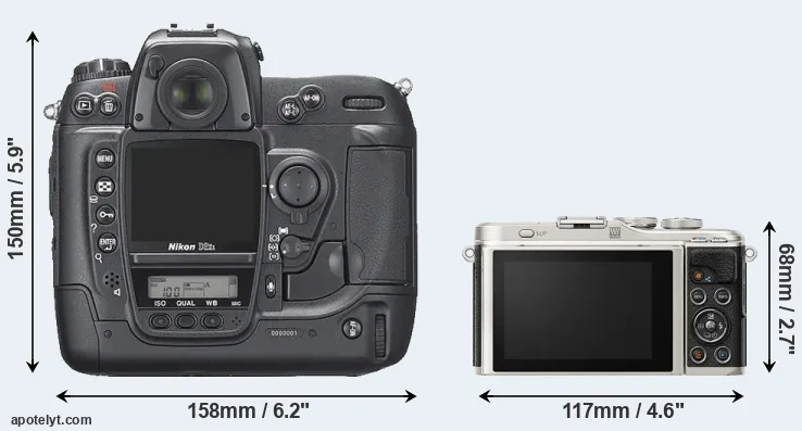 Comparison D2Xs or E-PL9 rear