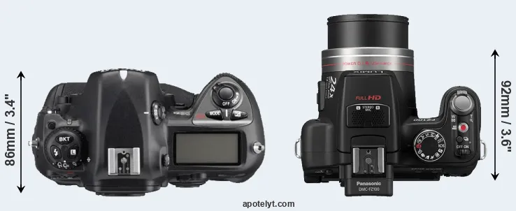 Compare D2Xs versus FZ100 top