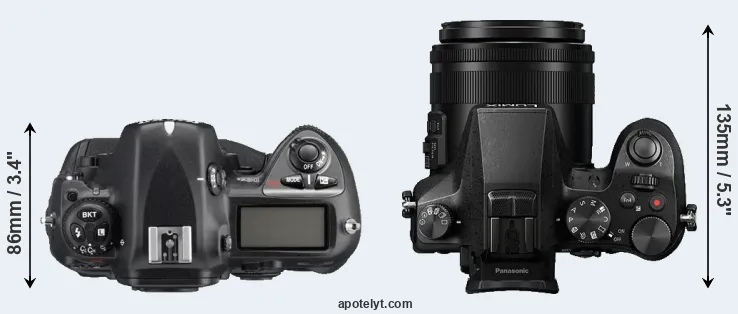 Compare D2Xs versus FZ2500 top