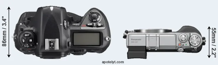 Compare D2Xs versus GX7 top