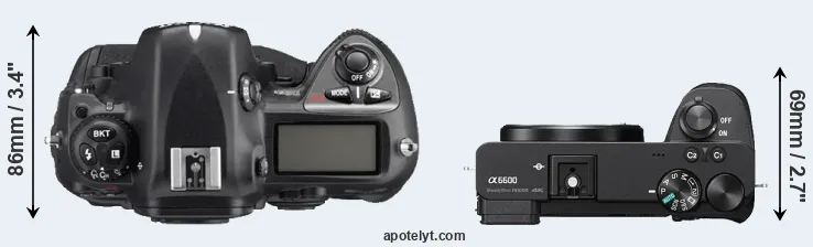 Compare D2Xs versus A6600 top