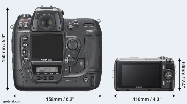 Comparison D2Xs or NEX-C3 rear