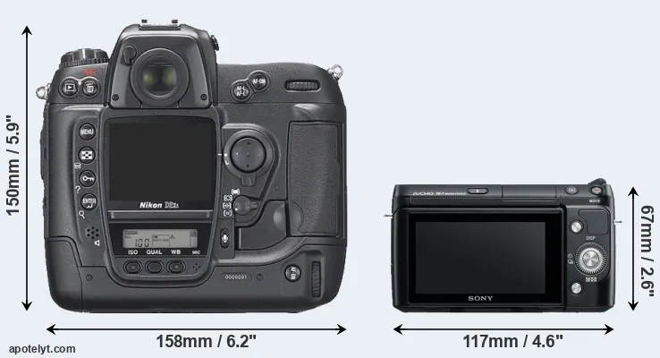 Comparison D2Xs or NEX-F3 rear