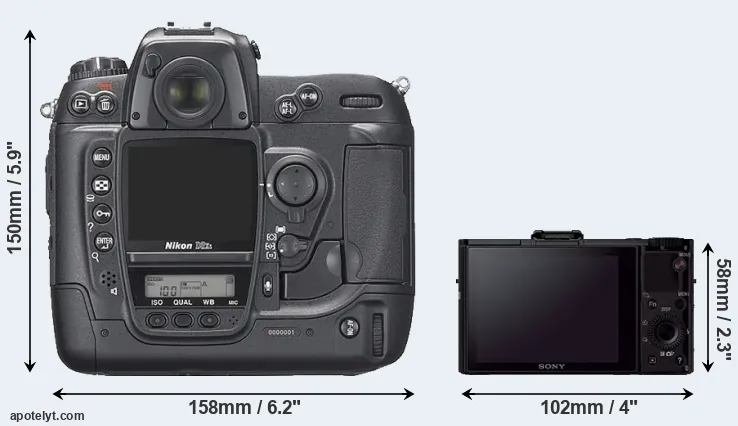 Comparison D2Xs or RX100 II rear