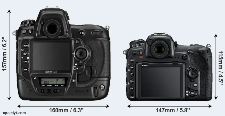 Comparison D3 or D500 rear