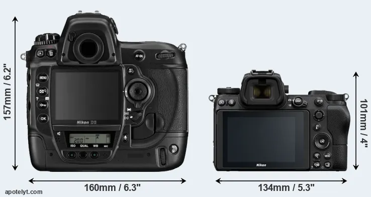 Comparison D3 or Z7 rear