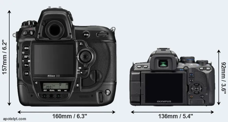 Comparison D3 or E-510 rear