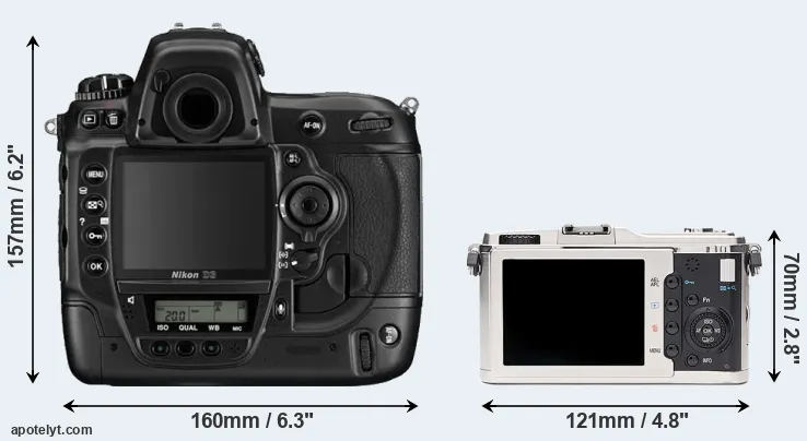 Comparison D3 or E-P1 rear