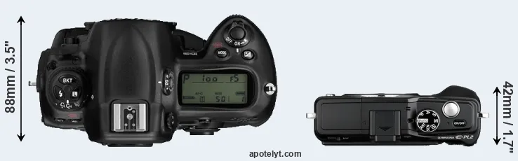 Compare D3 versus E-PL2 top