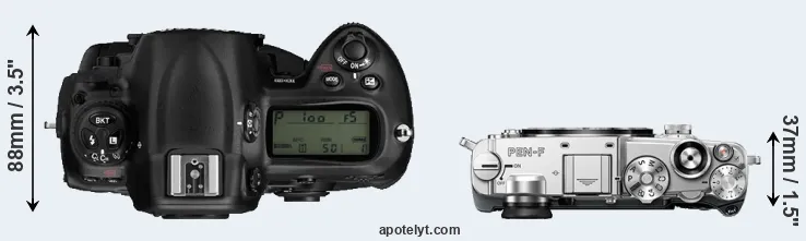 Compare D3 versus PEN-F top