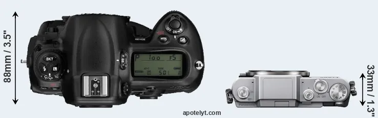 Compare D3 versus GF7 top
