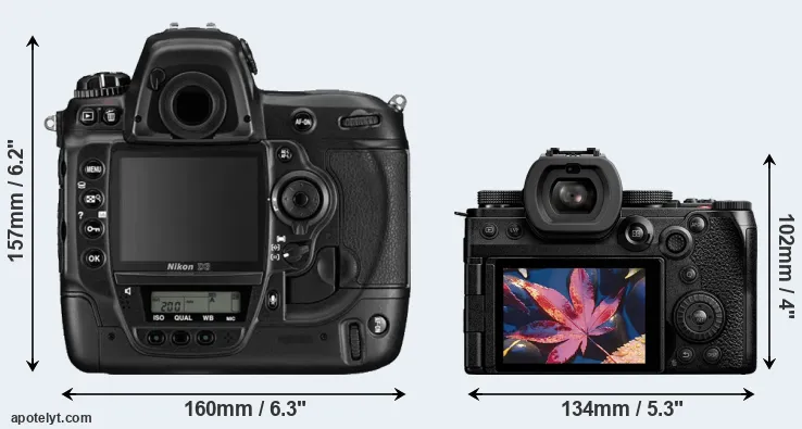 Comparison D3 or S5 II rear