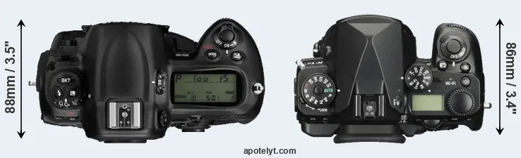 Compare D3 versus K-1 II top
