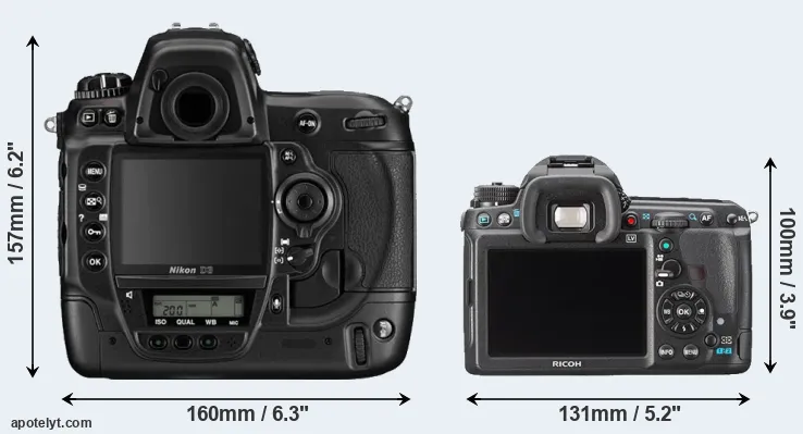 Comparison D3 or K-3 rear